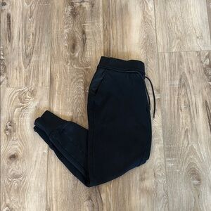 Columbia Black Track Pants with Tapered Fit and Elastic Cuffs